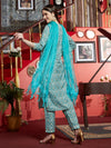 Ocean Mist Kurta Pant Dupatta Set