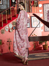 Lavender WhisperSilk Blend Kurta Pant with Dupatta Set