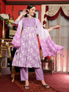 Petal SymphonyFloral Printed Kurta Pant Dupatta Set