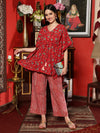 Crimson Trail Floral Printed Cotton Co-ord Set for Women Elegant Everyday Wear