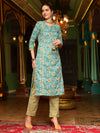 Whispering Meadows Printed Kurta Pant Dupatta Set