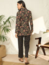 Gulzar Floral Printed Pure Cotton Top, Trousers & Shrug Co-Ord Set