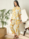 Mehira Floral Printed Cotton Tunic & Trouser Co-ord Set