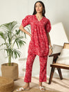 Vanya Pure Cotton Floral Printed Tunic & Trousers Co-ord Set