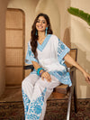 Aara – Pure Cotton V-Neck Kaftan & Trousers Co-Ord Set