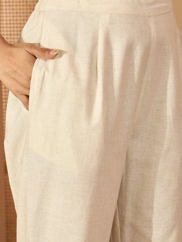 Abstract Printed Pure Cotton Wrap-On Tunic & Trouser Co-Ord Set - BANDIA