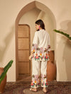 Abstract Printed Pure Cotton Wrap-On Tunic & Trouser Co-Ord Set - BANDIA