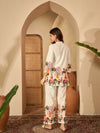 Abstract Printed Pure Cotton Wrap-On Tunic & Trouser Co-Ord Set