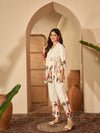 Abstract Printed Pure Cotton Wrap-On Tunic & Trouser Co-Ord Set