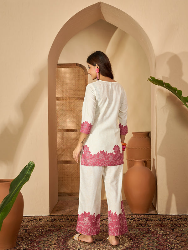 Bandia Luxe Floral Cotton Co-Ord Set