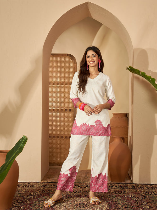 Bandia Luxe Floral Cotton Co-Ord Set