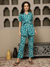 Myra Printed Pure Cotton Tunic & Trousers Co-ord Set