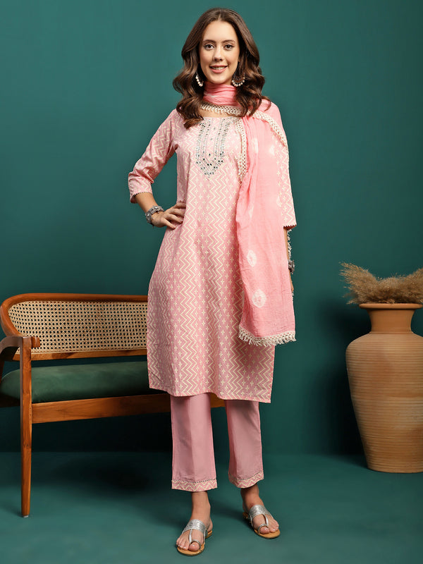 Petal Haze Embroidered Kurta Set