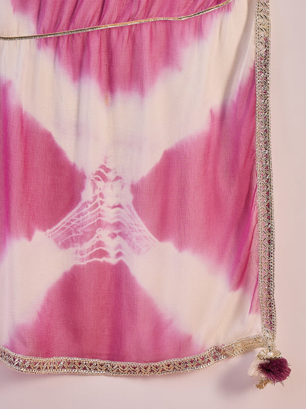 Desert Dream Bandhej Printed Cotton Kurta with Trouser & Dupatta