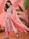 Embroidered Kurta & Trousers With Dupatta Kurta Set