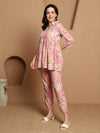 Pink Serenade Cotton Shirt & Trouser Co-Ord Set