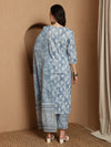 Heritage Hues Ethnic Motifs Printed Pure Cotton Straight Kurta & Trousers With Dupatta