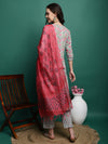 Sea Green Floral Printed Pure Cotton Kurta with Palazzos & Dupatta