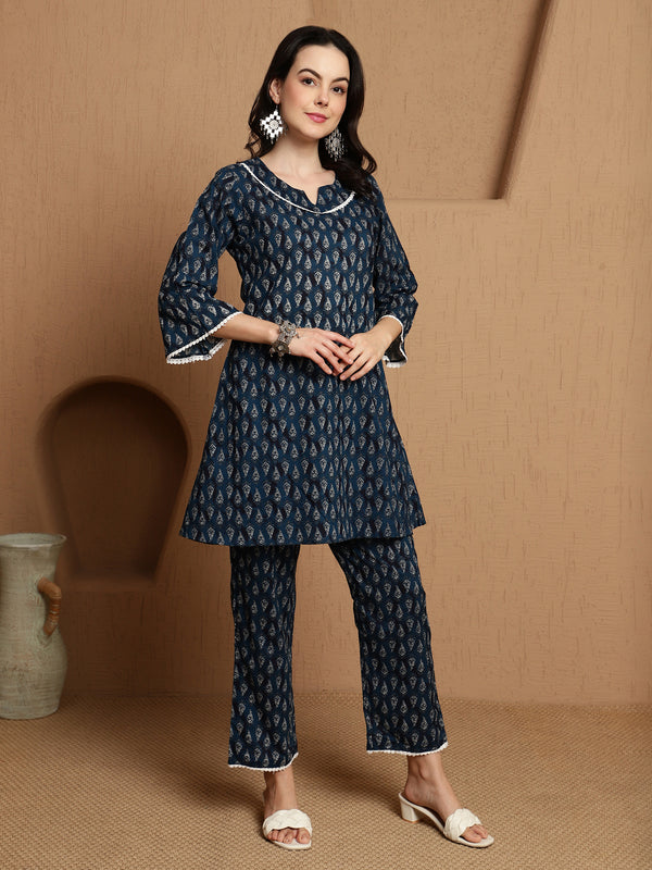 Deep Current Navy Blue Co-Ord Set