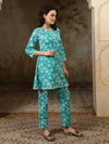 Aarini Printed Pure Cotton Tunic & Trousers Co-ord Set - BANDIA