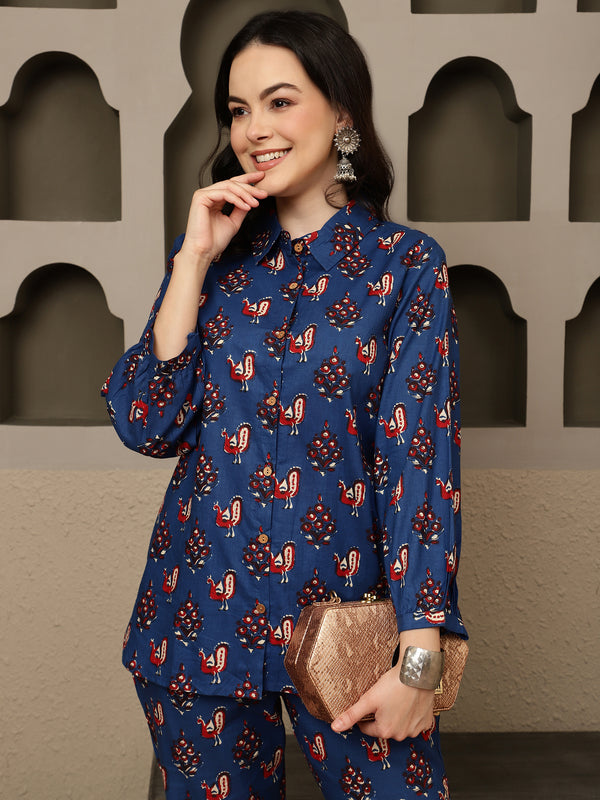 Nautica Essence Cotton Co-Ord Set With Shirt & Trouser