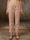Amaira Floral Printed Straight Pure Cotton Kurta Set with Trousers & Dupatta - BANDIA