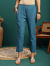 Celeste Grace Printed Pure Cotton A-Line Kurta Pant with Dupatta Set