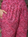 Bandhani Bloom Pink Printed Kurta Pant with Dupatta Set