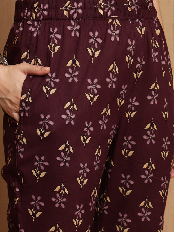 Tavisa Dark Brown Pure Cotton Co-ord Set