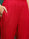 Scarlet Aura Embroidered Straight Kurta Pant with Dupatta Set