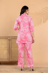 Pink Blossom – Pure Cotton Floral Printed Co-Ord Set for Women
