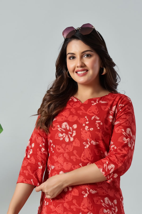 Scarlet Bloom Premium Co-Ord Set