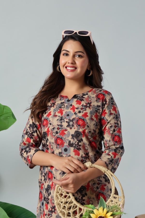 Beige Rosewood Premium Co-Ord Set