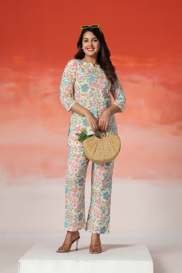 Blush Meadow Luxe Co-Ord Set