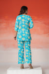 Aqua Bloom Premium Co-Ord Set