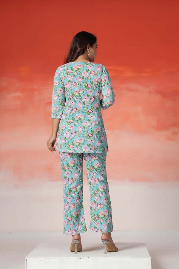 Sky Blossom Premium Co-Ord Set