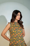 Emerald Garden Peplum Top