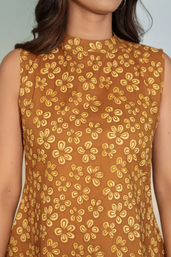 Golden Meadow Peplum Top