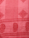 Blush Bloom Printed Pure Cotton Straight Kurta With Trouser & Dupatta Set
