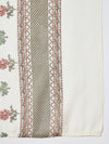 Pearl Garden Floral Printed White Lace Kurta Set with Dupatta