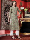 Fern Whisper Printed Cotton Kurta