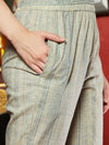 Ivory Dune Cotton Printed Kurta Pant Dupatta Set