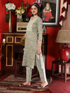 Ivory Dune Cotton Printed Kurta Pant Dupatta Set