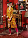 Amber Glow Printed Cotton Kurta