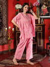 Wander Line Rayon Stripe Co-ord Set for Women Travel Ready Elegance