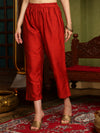 Garnet Grace Silk Blend Kurta Pant with Dupatta Set