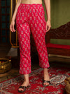 RangrezaBandhej Printed Kurta Pant Dupatta Set