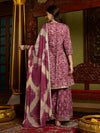 Royal Orchid Purple Kurta Sharara with Dupatta Set