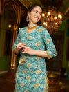 Whispering Meadows Printed Kurta Pant Dupatta Set