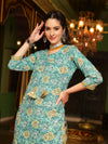 Whispering Meadows Printed Kurta Pant Dupatta Set